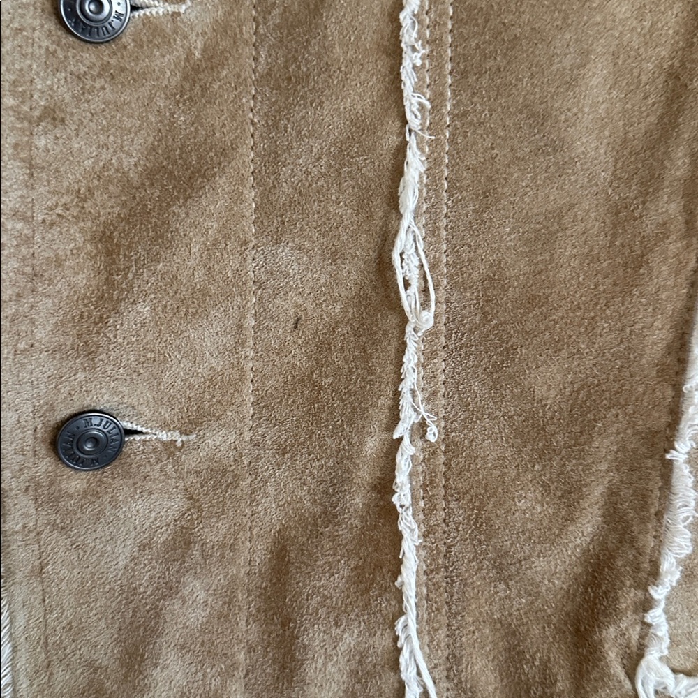 Wilson Distressed Tan Men's Jacket suede size medium - Picture 13 of 16